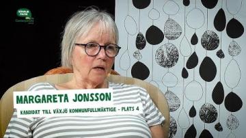 Val 2018 - Intervju med Margareta Jonsson (C)