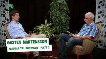 Val 2018 - Intervju med Gusten Mårtensson (C), del 3