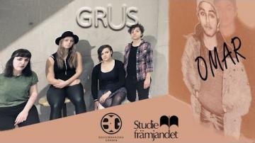 Grungebandet GRUS & Hiphop med OMAR