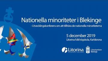 Nationella minoriteter i Blekinge – Utvecklingskonferens om att tillhöra de nationella minoriteterna