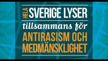 Ljusmanifestation för antirasism och medmänsklighet