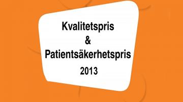 ÖKV Play - 2013 års kvalitets- och patientsäkerhetspris inom Landstinget Kronoberg