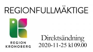 Regionfullmäktige 25 november 2020