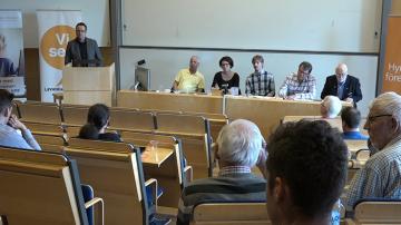 Paneldebatt om byggandet av små lägenheter i Växjö
