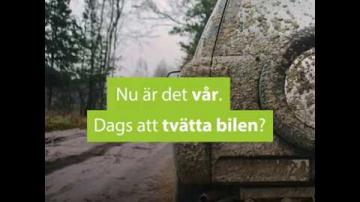 Nu är det vår. Dags att tvätta bilen?