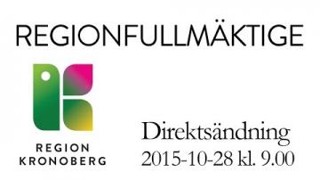 Regionfullmäktige 28 oktober 2015